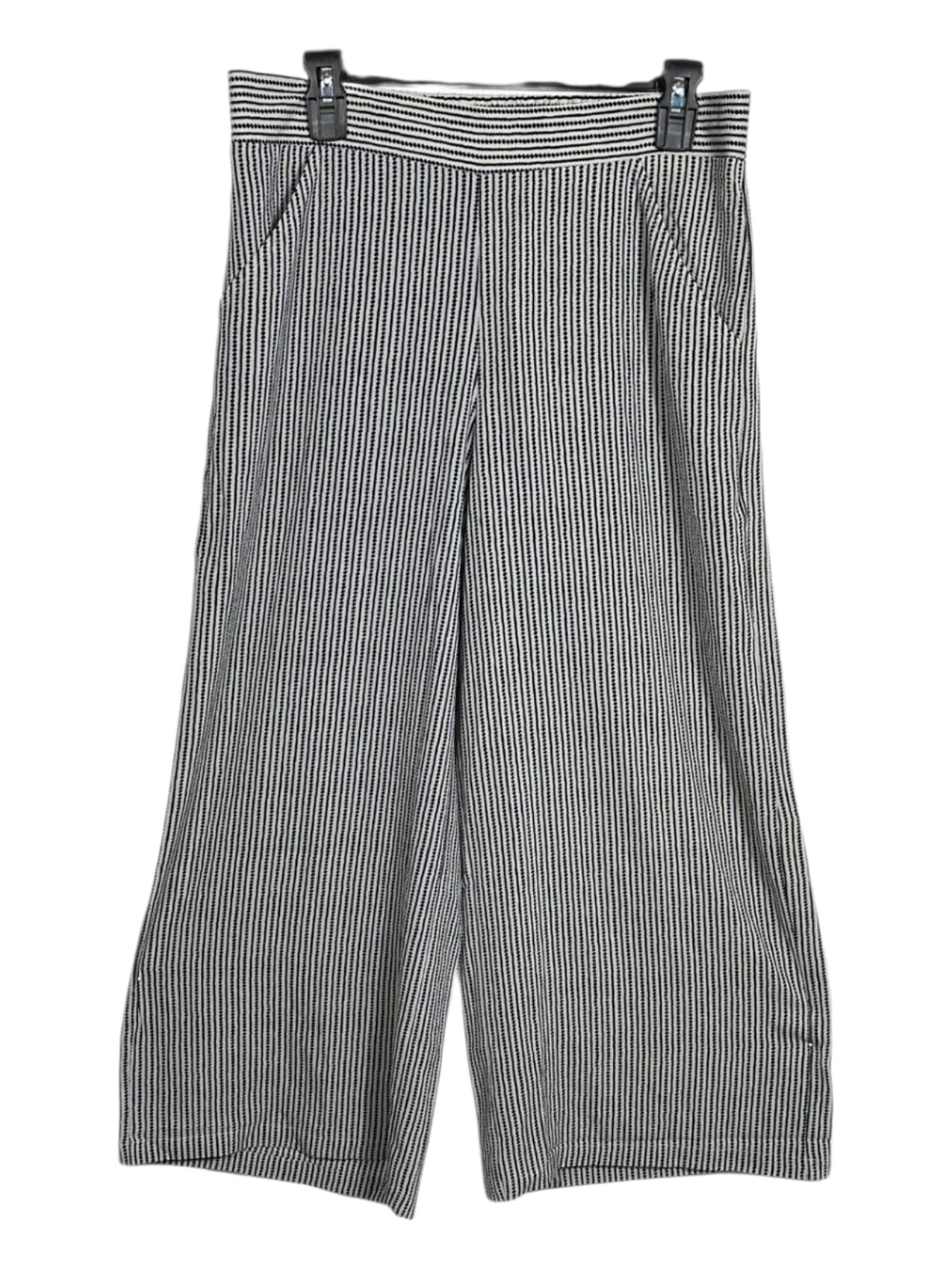 Max Studio Black & White Striped Wide Leg Pants, Sz 3X